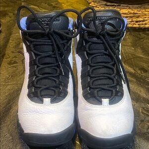 Jordan Kids Sneakers - Black and White and blue